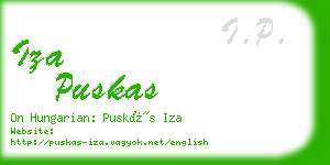 iza puskas business card